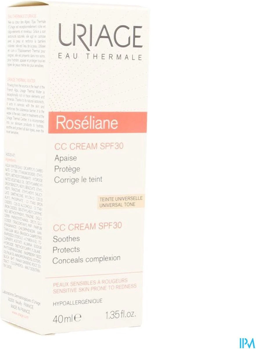 Uriage Roséliane Cc Crème Spf30 6 Uriage Roséliane Cc Crème Spf30 - Afbeelding 6