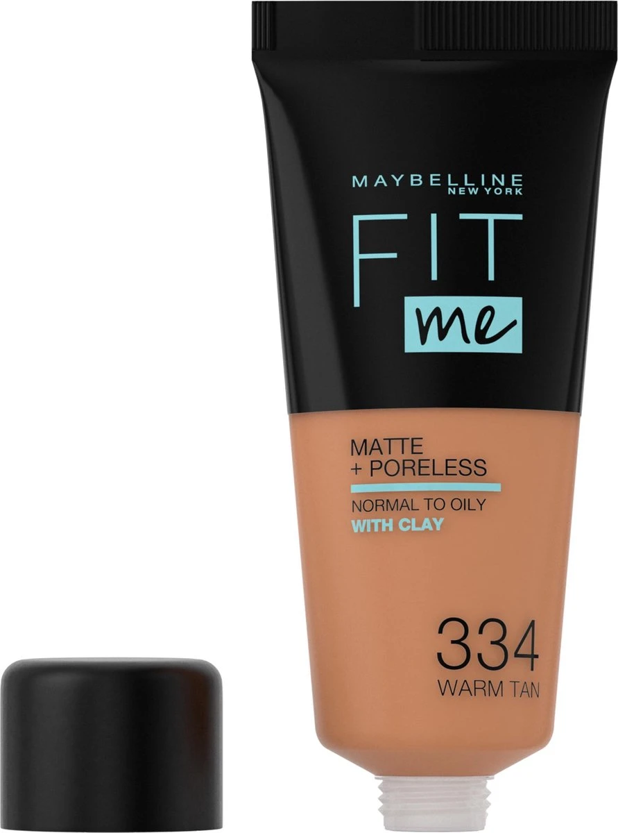 Maybelline Fit Me Matte & Poreless Foundation - 334 Warm Tan 9 Maybelline Fit Me Matte & Poreless Foundation - 334 Warm Tan - Afbeelding 9