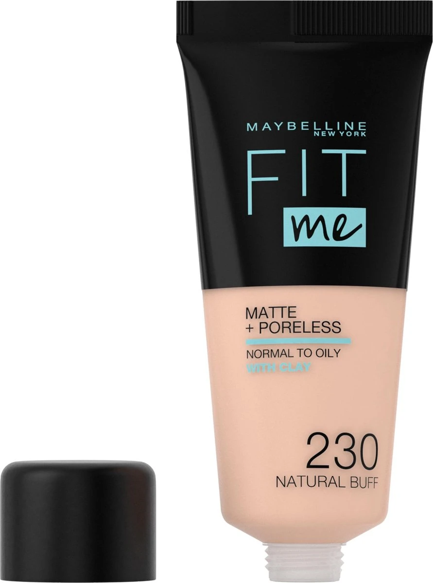 Maybelline Fit Me Matte & Poreless Foundation - 230 Natural Buff 4 Maybelline Fit Me Matte & Poreless Foundation - 230 Natural Buff - Afbeelding 4