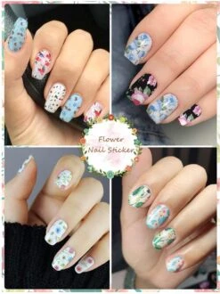 GUAPÀ® Nagelstickers & Nail Wraps - Nail Art - Nagel Folie - Diverse Kleuren Nail Wrap - 14 Vellen Nagelstickers | Bloemen Nagelstickers | Nagellak Folie -Cosmetisch Kortingswinkel 899x1200 8