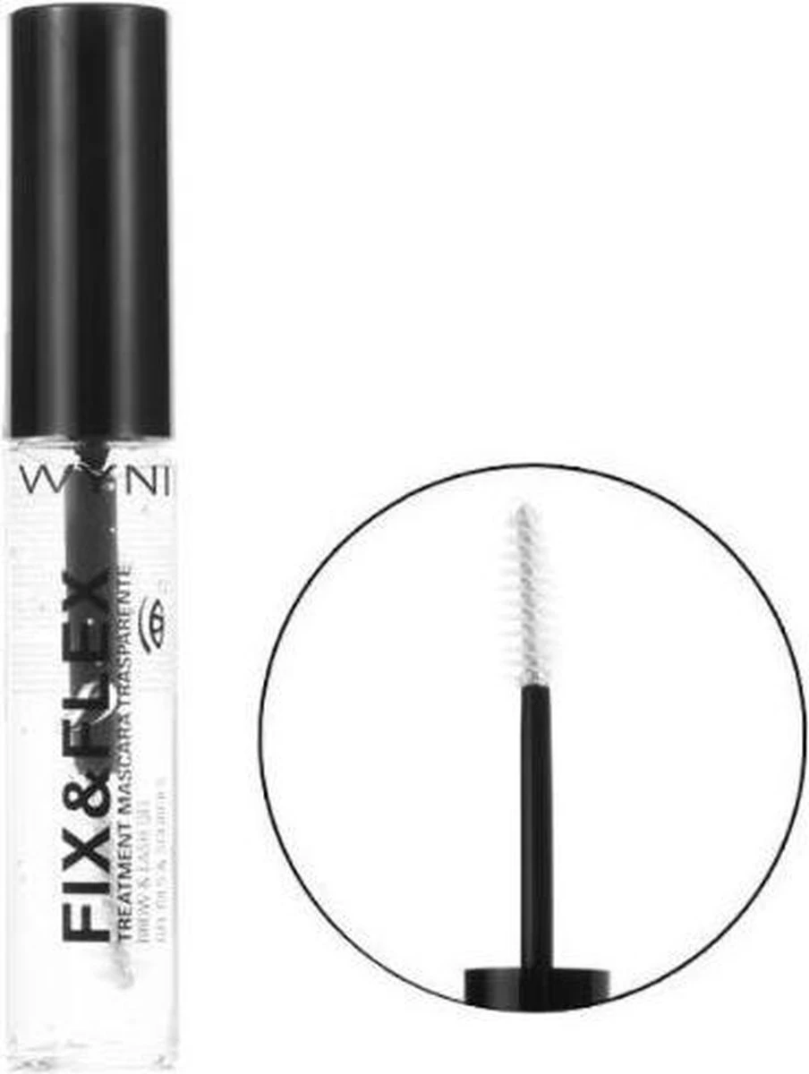 Wynie - Mascara Voor Wimpers En Wenkbrauwen - Fix & Flex - Transparant - 1 Flesje Met 8 Ml. Inhoud 1 Wynie - Mascara Voor Wimpers En Wenkbrauwen - Fix & Flex - Transparant - 1 Flesje Met 8 Ml. Inhoud