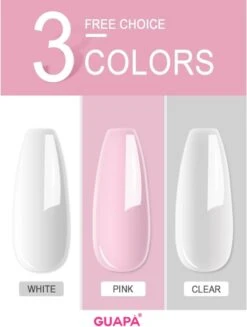 GUAPÀ® Acryl Starterspakket Pink Clear White | Acryl Poeder | Acrylic Liquid | Acryl Penselen | Dappendish | Acryl Nagels | Professionele Kwaliteit | Nepnagels -Cosmetisch Kortingswinkel 907x1200