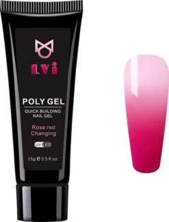 Elvi Polygel Starterskit - Complete Set Inc. USB UV/Led Mini Lamp-Nagelverlenging- Polygel 6 X 15g Perfecte Kleuren Roze - Polyacryl UV Nagellak-Quick Extension Temperature Color Changing UV Gel Pink -Cosmetisch Kortingswinkel 912x1200 4
