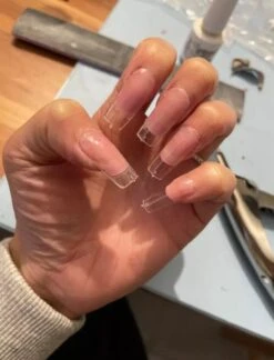 Merkloos Gel Soft Flex Tips Nail Extension Full Cover Squared Pre Shaped - Square Shape Press On Nails - Vierkant Nagels Van Hoge Kwaliteit False Tips Plaknagels Met Lijm Nepnagels 240ps Fake Nails - Nageltips Transparant / Clear Tips + Nagelvijl + Nagellijm -Cosmetisch Kortingswinkel 916x1200