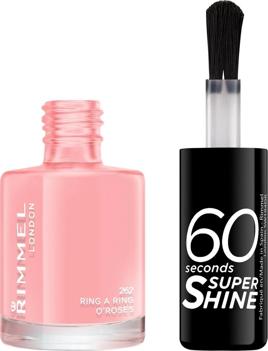 Rimmel London 60 Seconds SuperShine Nagellak - 262 Ring A Ring O Roses 2 Rimmel London 60 Seconds SuperShine Nagellak - 262 Ring A Ring O Roses - Afbeelding 2