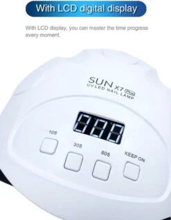 Nageldroger- 90 Watt LED UV Inclusief Manicure- Pedicure Set - Professioneel - Nagel Lamp LED - Professionele Nageldroger - Ledlamp - Gel Nagellak - Gelpolish - Gel Nagels - Builder Gel - Acryl -Cosmetisch Kortingswinkel 932x1200