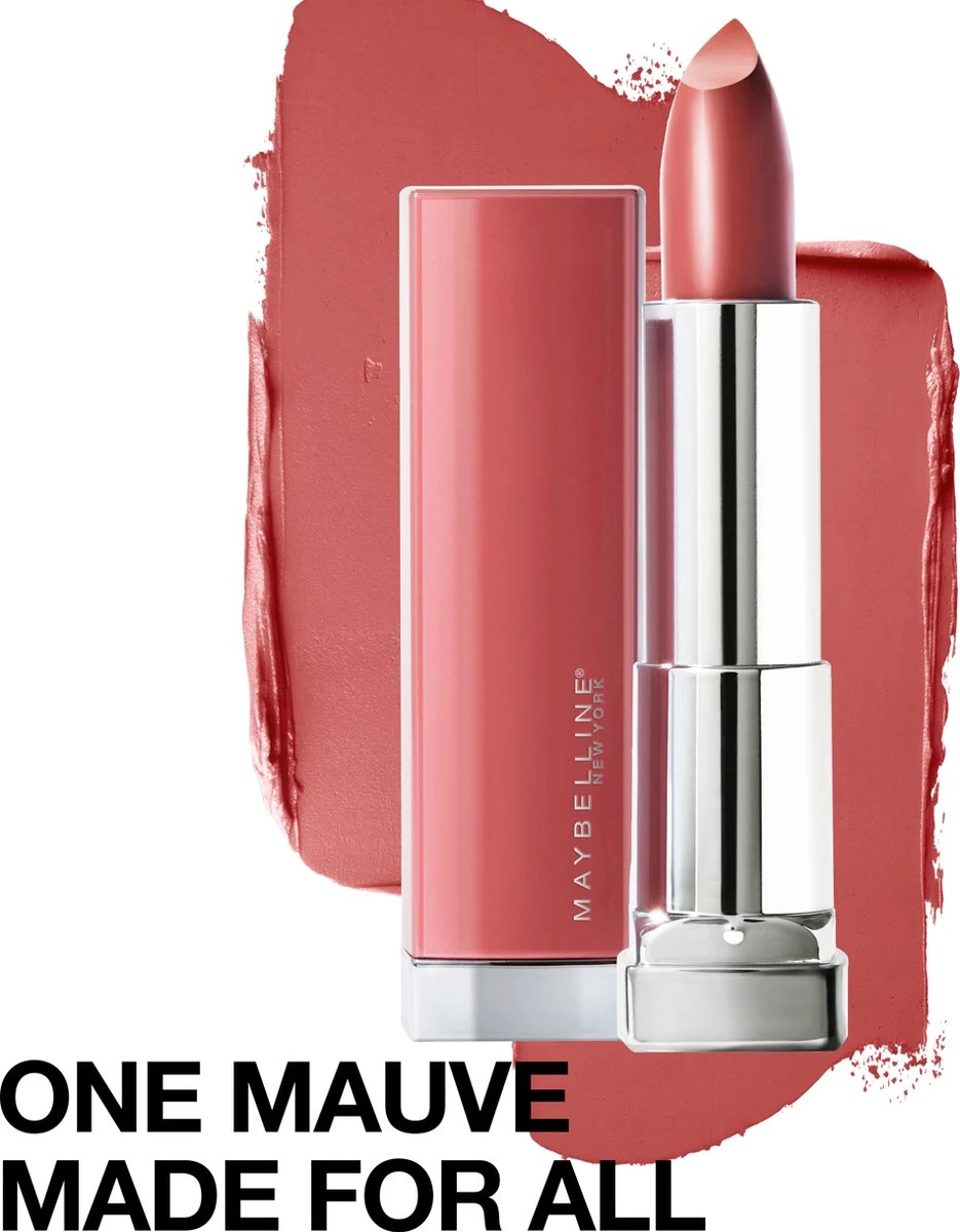 Maybelline Color Sensational Made For All Lippenstift - 373 Mauve For Me - Nude - Glanzend 11 Maybelline Color Sensational Made For All Lippenstift - 373 Mauve For Me - Nude - Glanzend - Afbeelding 11