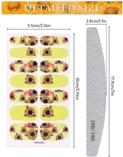 GUAPÀ® Nagelstickers & Nail Wraps - Nail Art - Nagel Folie - Diverse Kleuren Nail Wrap - 14 Vellen Nagelstickers | Bloemen Nagelstickers | Nagellak Folie -Cosmetisch Kortingswinkel 940x1200 1