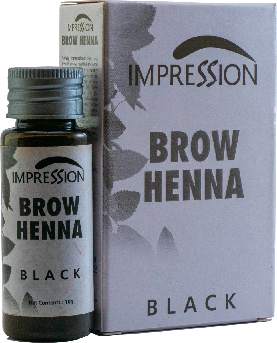 Impression Henna Wenkbrauwverf | Zwart | Black | Noir | Brow Henna | Goed Voor Meer Dan 20 Behandelingen 1 Impression Henna Wenkbrauwverf | Zwart | Black | Noir | Brow Henna | Goed Voor Meer Dan 20 Behandelingen