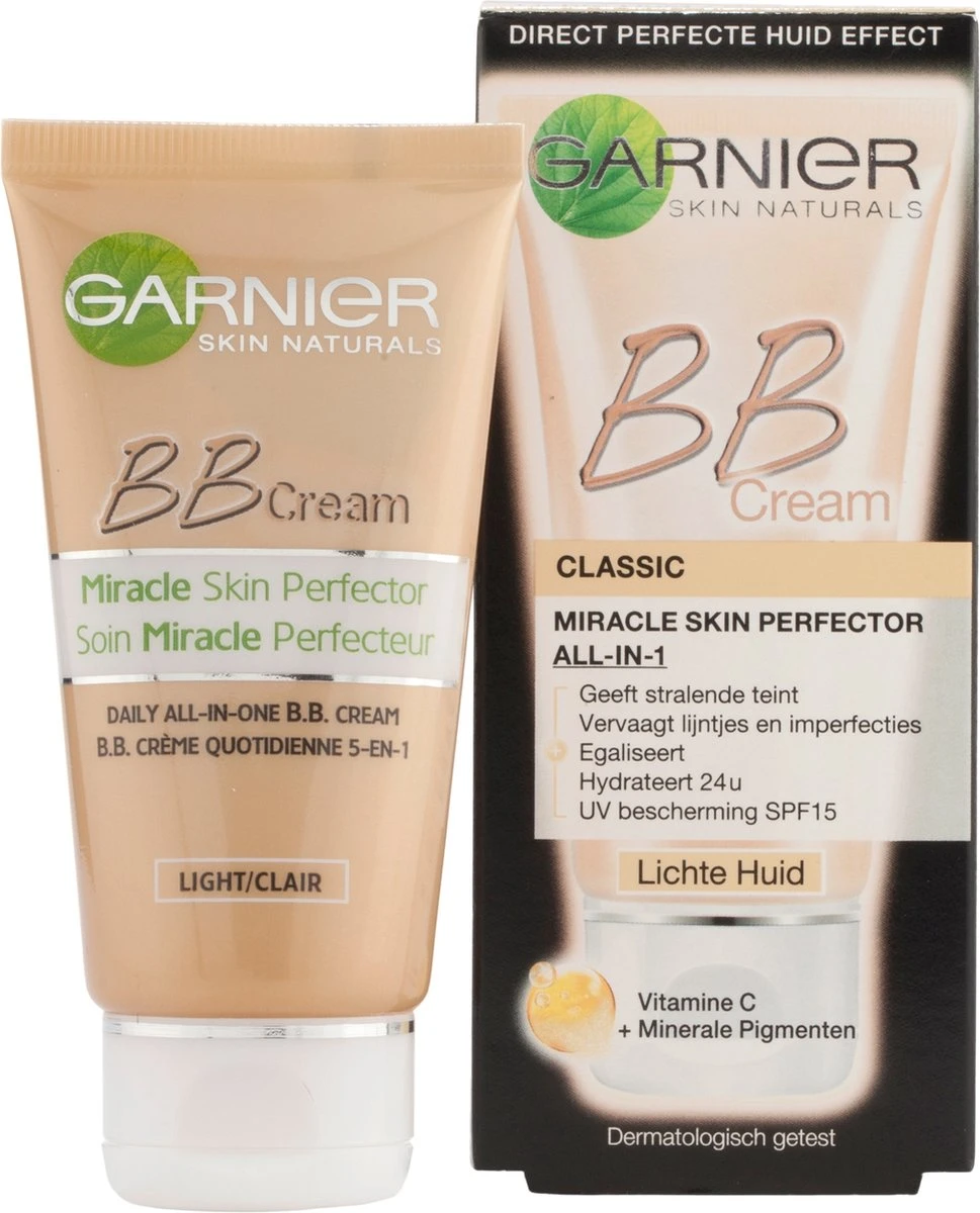Garnier SkinActive - BB Cream Classic Light 5-in-1 Dagverzorging - 50ml - Getinte Dagcrème 8 Garnier SkinActive - BB Cream Classic Light 5-in-1 Dagverzorging - 50ml - Getinte Dagcrème - Afbeelding 8