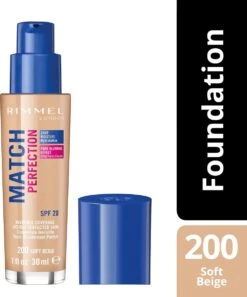 Rimmel London Match Perfection Foundation - 200 Soft Beige - Beige 33 Rimmel London Match Perfection Foundation - 200 Soft Beige - Beige -Cosmetisch Kortingswinkel 998x1200 4